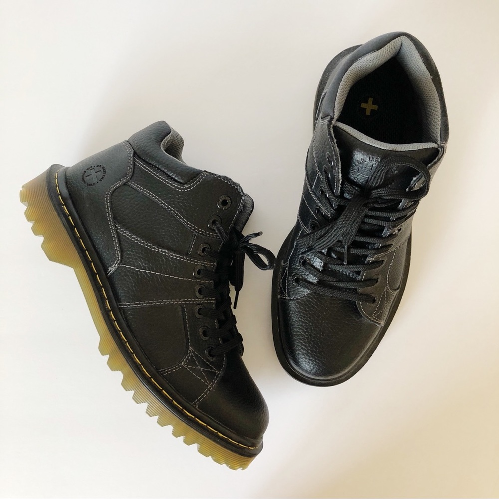 Dr. Martens Harrisland Black Leather Work Boots